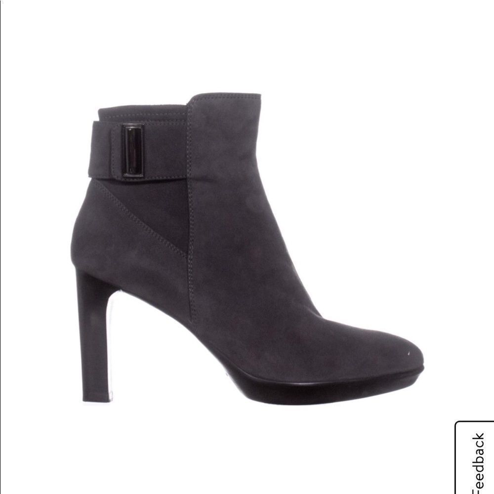 Aquatalia Rochelle Buckle Zip Up Stiletto Boots